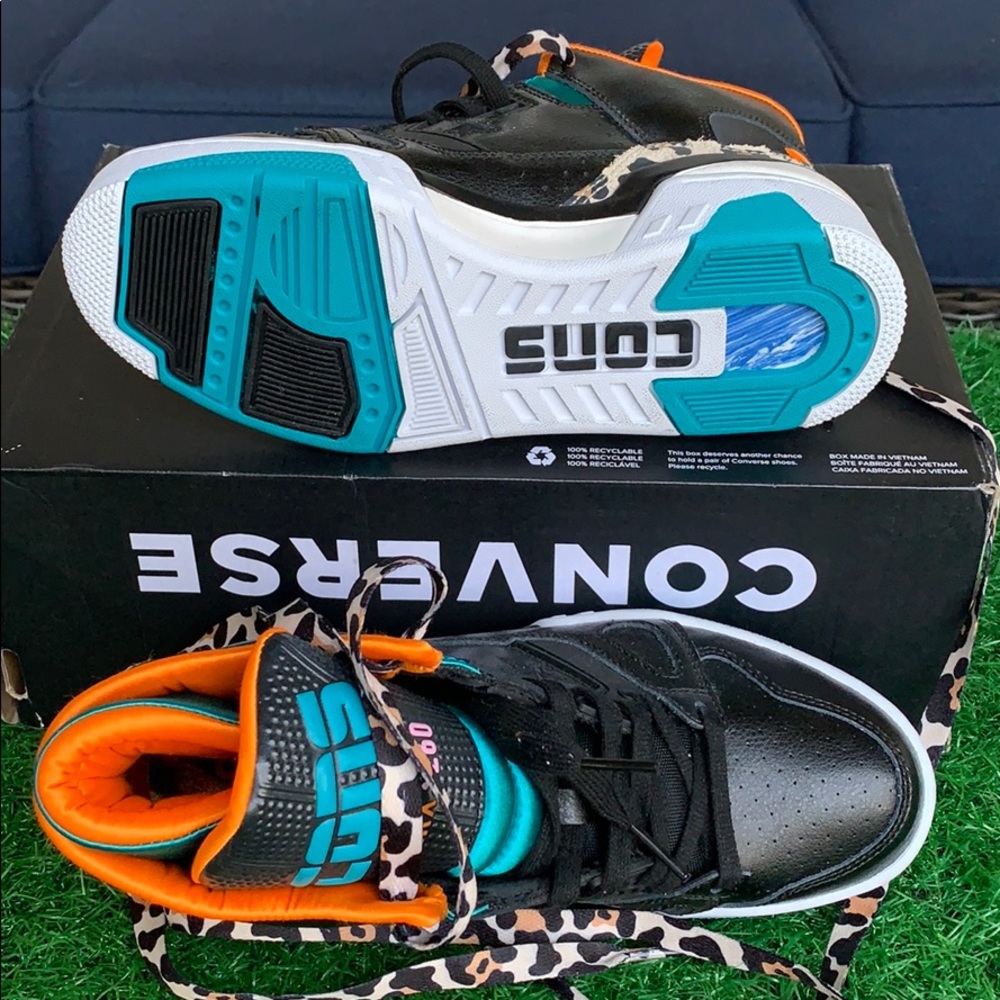 Converse ERX 260 MID Black/rapid teal/orange rindW - Picture 5 of 16